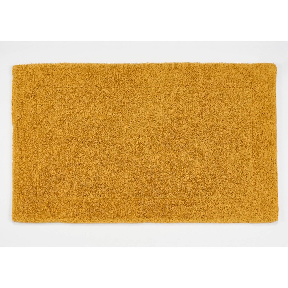 Double Bath Mat 850 by Designer Abyss & Habidecor in Saffron Yellow